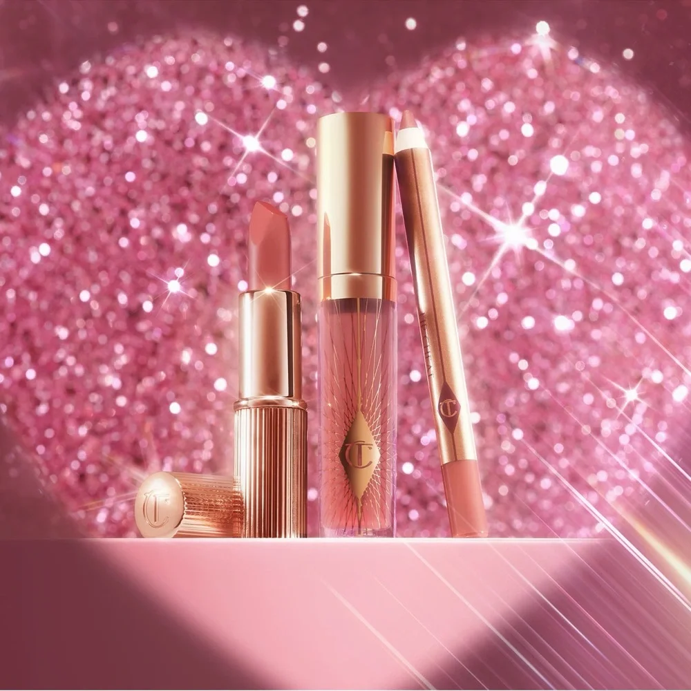 Charlotte Tilbury Pillow Talk iconic mini Lip Kit - new in box‎